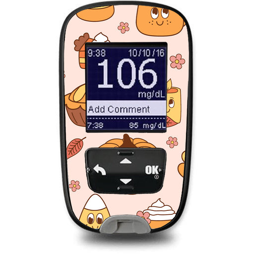 Peelz Cozy Harvest Accu-Chek Guide Glucometer Sticker - Pump Peelz Peelz/Stickers White Smoke