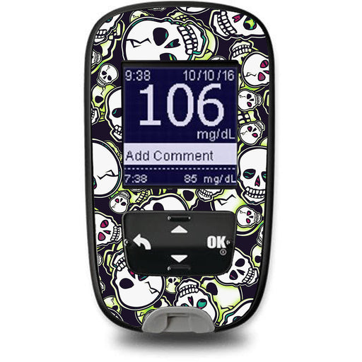 Peelz Bone Glow Accu-Chek Guide Glucometer Sticker - Pump Peelz Peelz/Stickers White Smoke
