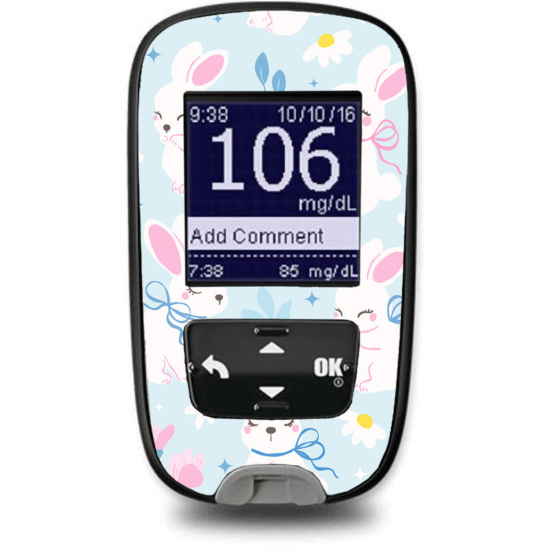 Peelz Sweet Bunnies Accu-Chek Guide Glucometer Sticker - Pump Peelz Peelz/Stickers White Smoke