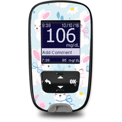 Peelz Sweet Bunnies Accu-Chek Guide Glucometer Sticker - Pump Peelz Peelz/Stickers White Smoke