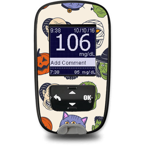 Peelz Monster Mash Accu-Chek Guide Glucometer Sticker - Pump Peelz Peelz/Stickers White Smoke