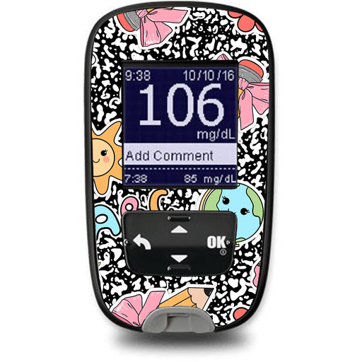 Peelz Cute Class Accu-Chek Guide Glucometer Sticker - Pump Peelz Peelz/Stickers White Smoke