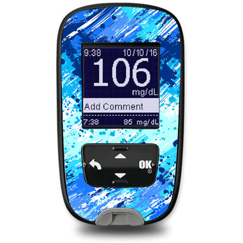 Peelz Beta Blue Sticker for the Accu-Chek Guide Glucometer Peelz/Stickers White Smoke