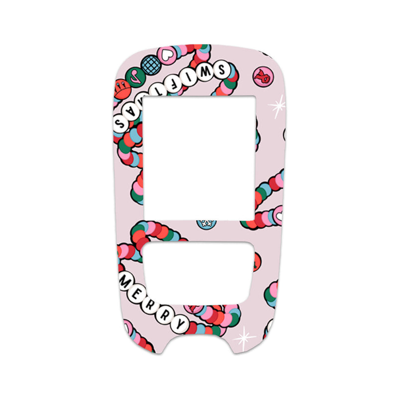 Peelz Merry Swiftmas Sticker for the Accu-Chek Guide Glucometer Peelz/Stickers White Smoke