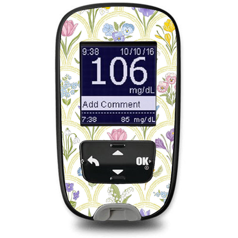 Peelz Garden Arches Sticker for the Accu-Chek Guide Glucometer Peelz/Stickers White Smoke