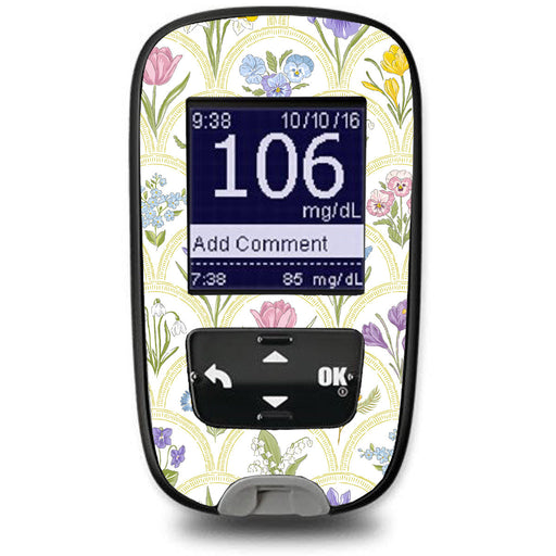 Peelz Garden Arches Sticker for the Accu-Chek Guide Glucometer Peelz/Stickers White Smoke