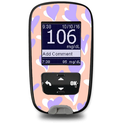 Peelz Lavender Love Sticker for the Accu-Chek Guide Glucometer Peelz/Stickers White Smoke