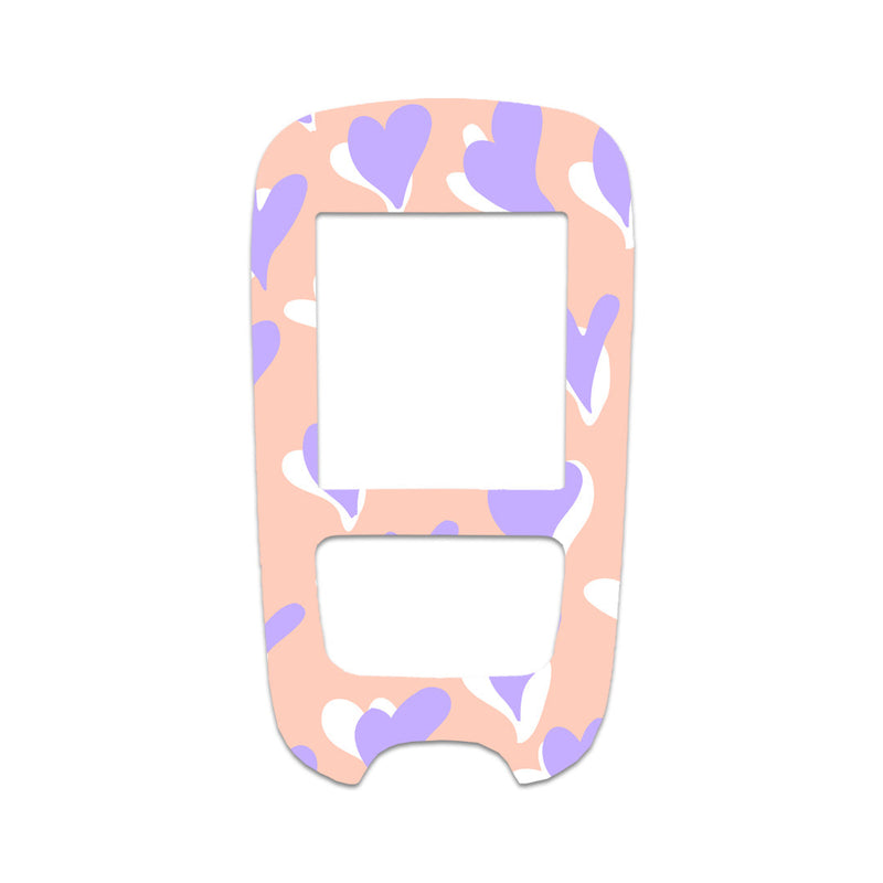 Peelz Lavender Love Sticker for the Accu-Chek Guide Glucometer Peelz/Stickers White Smoke