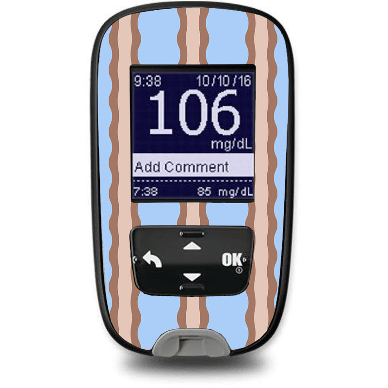 Peelz Boardwalk Waves Accu-Chek Guide Glucometer Sticker - Pump Peelz Peelz/Stickers White Smoke