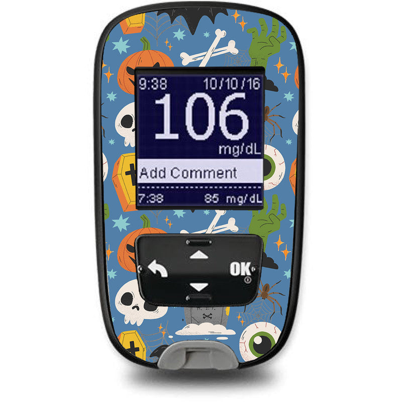 Peelz Spooky Night Accu-Chek Guide Glucometer Sticker - Pump Peelz Peelz/Stickers White Smoke