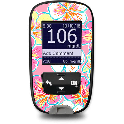 Peelz Tropic Crush Accu-Chek Guide Glucometer Sticker - Pump Peelz Peelz/Stickers White Smoke
