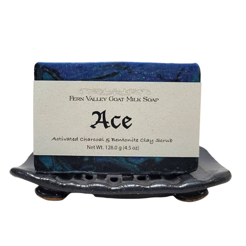 Fern Valley Soap Natural Goat Milk Soap | Exfoliating Soap | Ace - Soap for Men Goat Milk Soap White Smoke