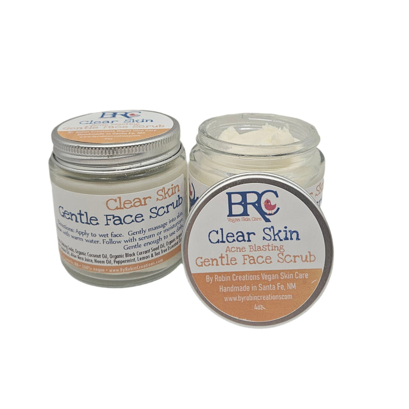 By Robin Creations Clear Skin Gentle Acne Blasting Face Scrub Acne Treatments & Kits White Smoke Unscented,Original