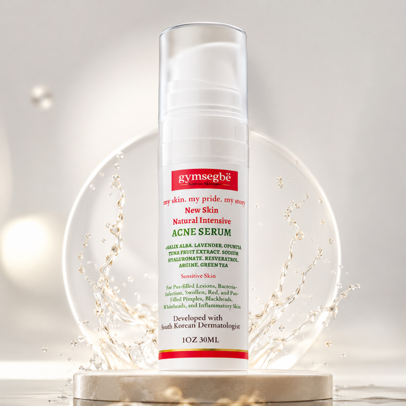 gymsegbë New Skin Natural Intensive Acne Serum Acne Treatments & Kits Light Gray 1 Bottle,2 Bottles Save $4,3 Bottles Save $9