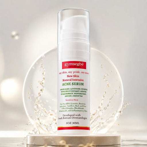 gymsegbë New Skin Natural Intensive Acne Serum Acne Treatments & Kits Light Gray 1 Bottle,2 Bottles Save $4,3 Bottles Save $9
