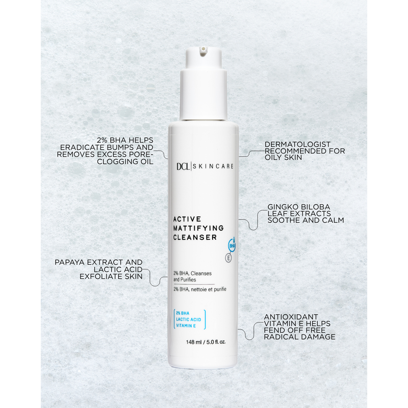 DCL Skincare Active Mattifying Cleanser Tube Lavender