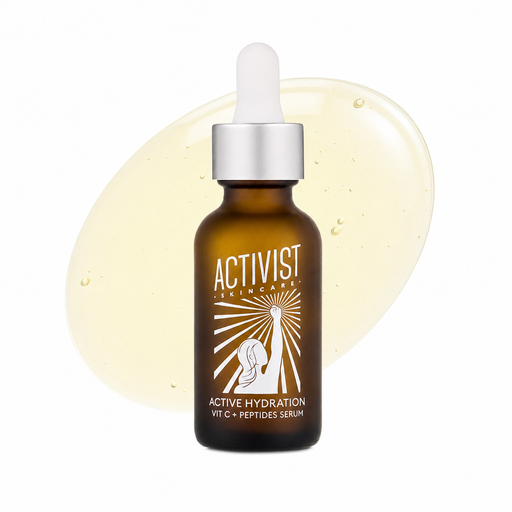 Activist Skincare Active Hydration Vitamin C + Peptides Serum Step 3: Treat White Smoke Bottle (30 mL),Refill (30 mL)