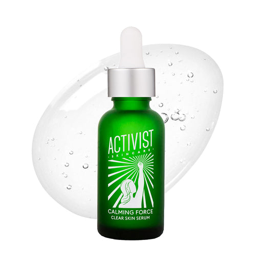 Activist Skincare Calming Force Clear Skin Serum Step 3: Treat White Smoke Bottle (30 mL)