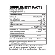 Energi Nutrition Apple Cider Vinegar Gummies Supplement White Smoke