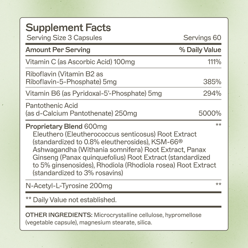 AMMD Adrenal Support Supplement White Smoke