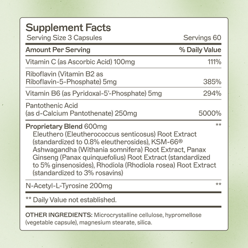 AMMD Adrenal Support Supplement White Smoke