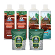 Garner's Garden 2 Pack Oral Care Package | Trio | H2O2 | Fluoride Free Packages White Smoke 2 x 16oz Regular Cinnamint Mouthwash & Oxy Pulling / 2 x 2oz Organic Tooth Powder