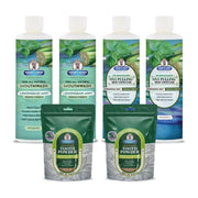 Garner's Garden 2 Pack Oral Care Package | Trio | H2O2 | Fluoride Free Packages White Smoke 2 x 16oz Reduced Lemongrassmint Mouthwash & Oxy Pulling / 2 x 2oz Organic Tooth Powder