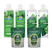 Garner's Garden 2 Pack Oral Care Package | Trio | H2O2 | Fluoride Free Packages White Smoke 2 x 16oz Regular Peppermint Mouthwash & Oxy Pulling / 2 x 2oz Organic Tooth Powder