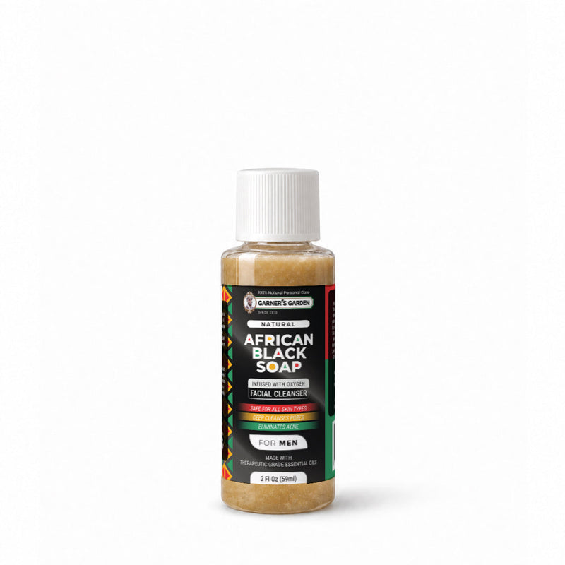 Garner's Garden African Black Soap Foaming Facial Cleanser | H2O2 Facial Cleanser White Smoke Men's African Black Soap Foaming Facial Cleanser / 2oz Refill (No Foamer)