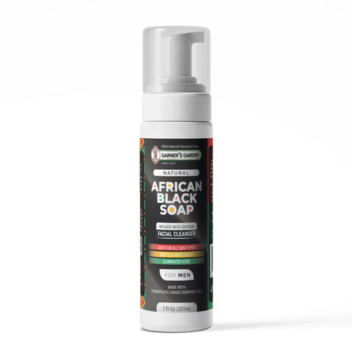 Garner's Garden African Black Soap Foaming Facial Cleanser | H2O2 Facial Cleanser Lavender Men's African Black Soap Foaming Facial Cleanser / 7 oz Foamer (Recommended)