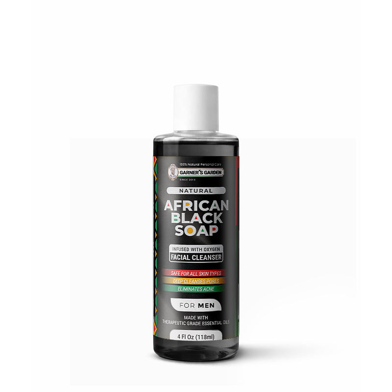Garner's Garden African Black Soap Foaming Facial Cleanser | H2O2 Facial Cleanser White Smoke Men's African Black Soap Foaming Facial Cleanser / 4oz Refill (No Foamer)