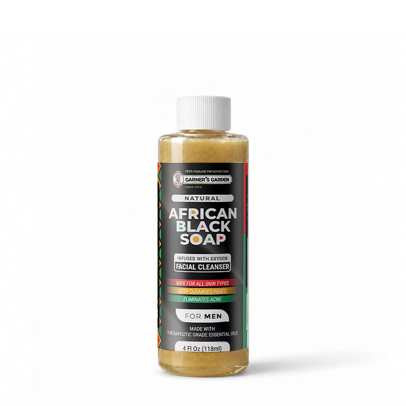 Garner's Garden African Black Soap Foaming Facial Cleanser | H2O2 Facial Cleanser White Smoke Men's African Black Soap Foaming Facial Cleanser / 4oz Refill (No Foamer)