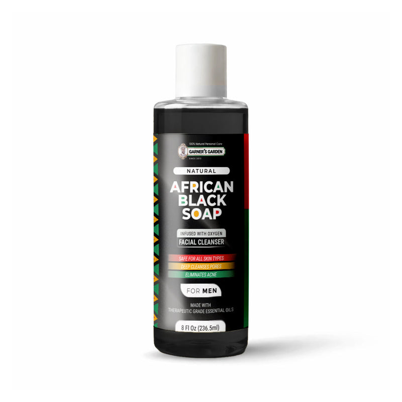 Garner's Garden African Black Soap Foaming Facial Cleanser | H2O2 Facial Cleanser White Smoke Men's African Black Soap Foaming Facial Cleanser / 8oz Refill (No Foamer)