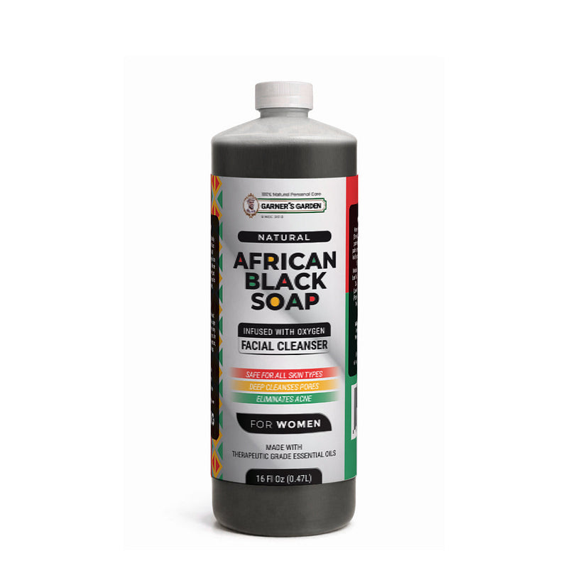Garner's Garden African Black Soap Foaming Facial Cleanser | H2O2 Facial Cleanser White Smoke Women's African Black Soap Foaming Facial Cleanser / 16oz Refill (No Foamer)