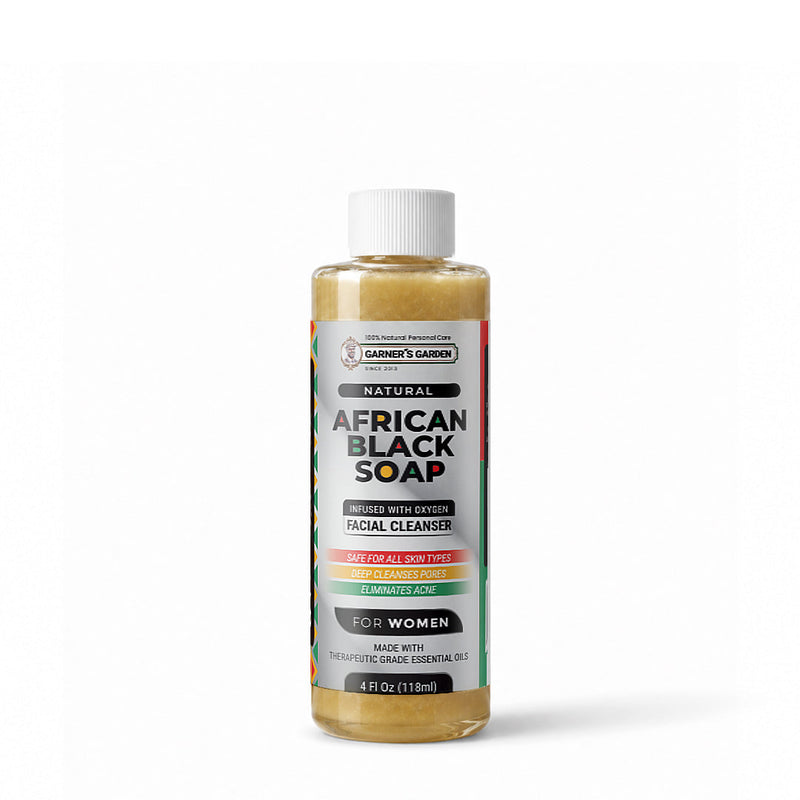 Garner's Garden African Black Soap Foaming Facial Cleanser | H2O2 Facial Cleanser White Smoke Women's African Black Soap Foaming Facial Cleanser / 4oz Refill (No Foamer)