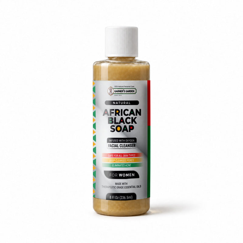 Garner's Garden African Black Soap Foaming Facial Cleanser | H2O2 Facial Cleanser White Smoke Women's African Black Soap Foaming Facial Cleanser / 8oz Refill (No Foamer)