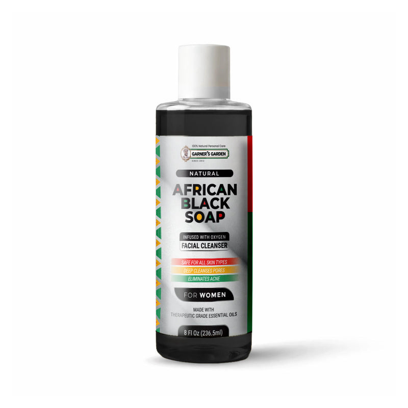 Garner's Garden African Black Soap Foaming Facial Cleanser | H2O2 Facial Cleanser White Smoke Women's African Black Soap Foaming Facial Cleanser / 8oz Refill (No Foamer)