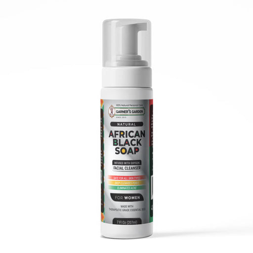 Garner's Garden African Black Soap Foaming Facial Cleanser | H2O2 Facial Cleanser Lavender Women's African Black Soap Foaming Facial Cleanser / 7 oz Foamer (Recommended)