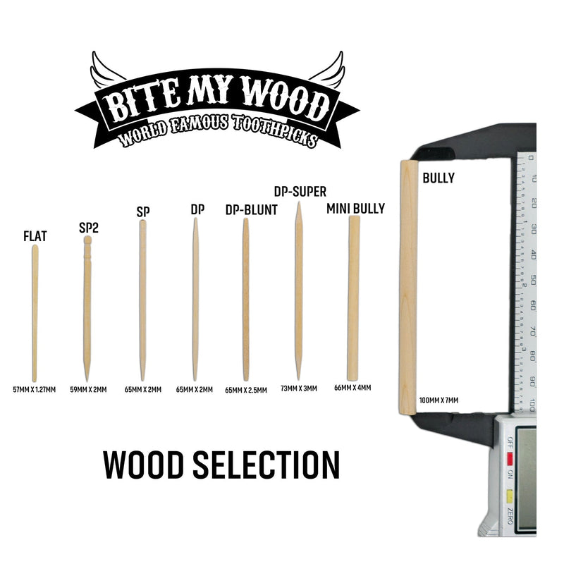 BiteMyWood Bully Stick 4" - Revolutionary All Natural Birchwood Flavored Human Chewing Sticks | BiteMyWood Toothpicks White Smoke Cinnamon,Cinnamint,Mint,Cinnamon and Mint,All 3 Pack