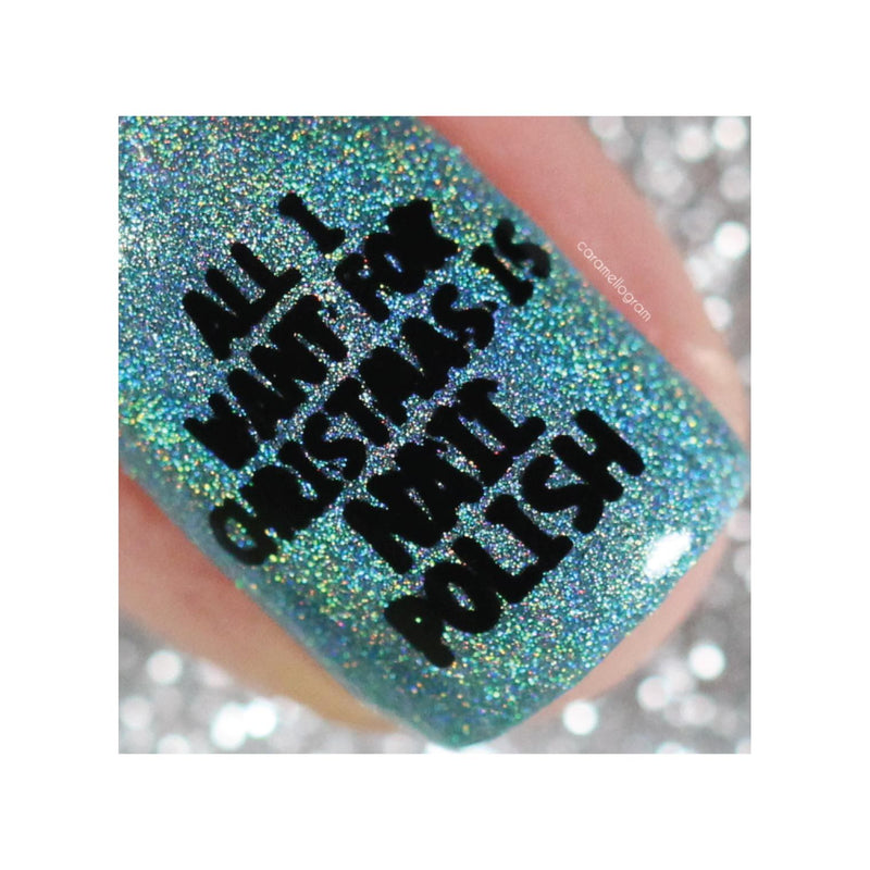 UberChic Beauty New Me - Holographic Polish Regular Polish Slate Gray