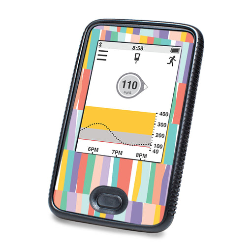 Peelz All Sortsa Stripes DEXCOM G6 Touchscreen Receiver Peelz/Stickers White Smoke