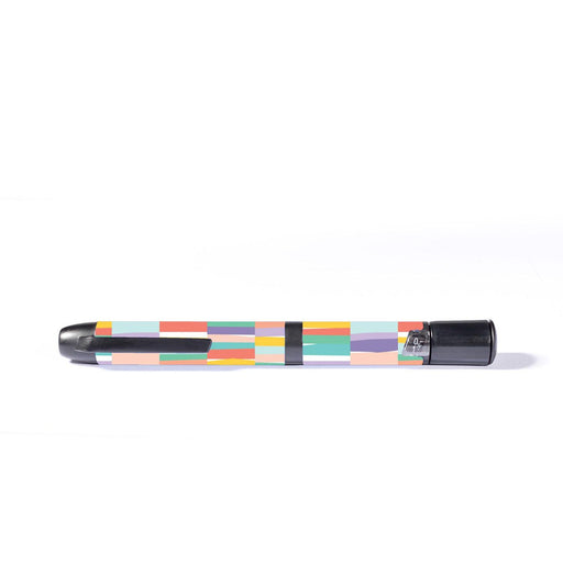Peelz All Sortsa Stripes InPen - Smart Insulin Pen Peelz/Stickers White Smoke
