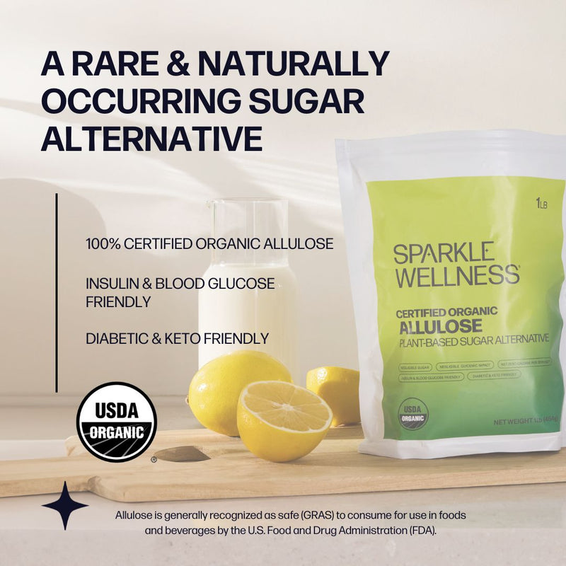 Sparkle Wellness Organic Allulose Light Gray Single Pack,Three Pack