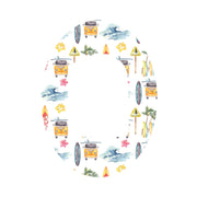 Peelz Aloha Surf Pod Patch Tape - Pump Peelz Patch Medical Tape White Smoke 1-Pack Omnipod Tape