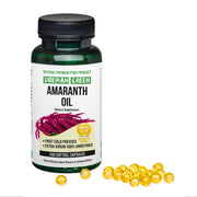 SiberianGreen.com Siberian Green Amaranth Seed Oil Capsules – 200 Softgels | Cold Pressed & Unrefined Cooking Oils White Smoke