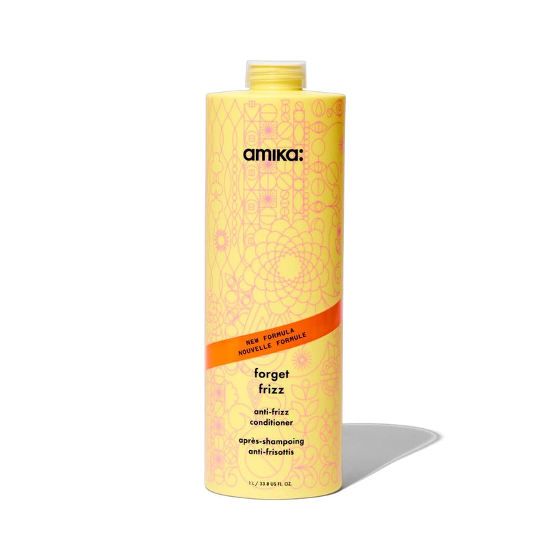 Nava Beauty Amika Forget Frizz Anti-Frizz Conditioner Hair White Smoke 33.8 Oz