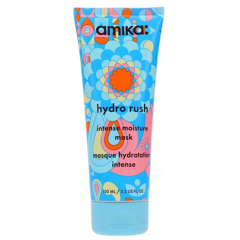 Nava Beauty Amika Hydro Rush Intense Moisture Hair Mask with Hyaluronic Acid Hair White Smoke 3.3 Oz