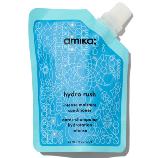 Nava Beauty Amika Hydro Rush Intense Moisture Conditioner with Hyaluronic Acid Conditioner White Smoke 2 Oz