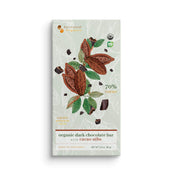 Ancestral Organics Organic Dark Chocolate Bar with Cacao Nibs Light Gray