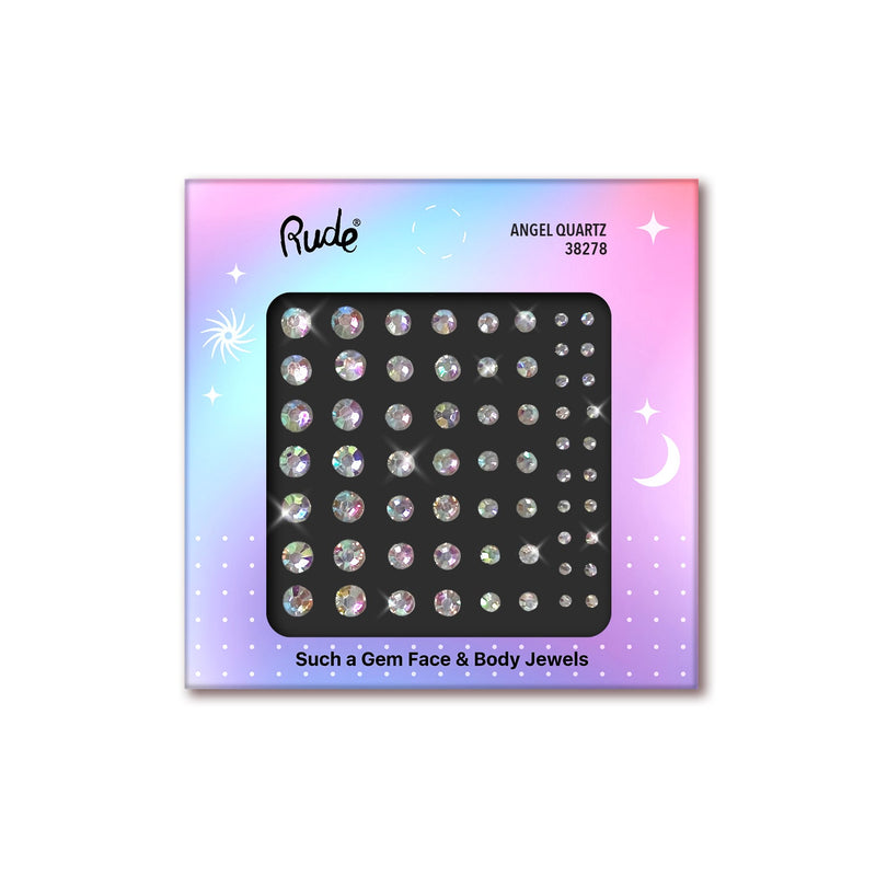 Rude Cosmetics Such a Gem Face & Body Jewels Face Dark Slate Gray Angel Quartz